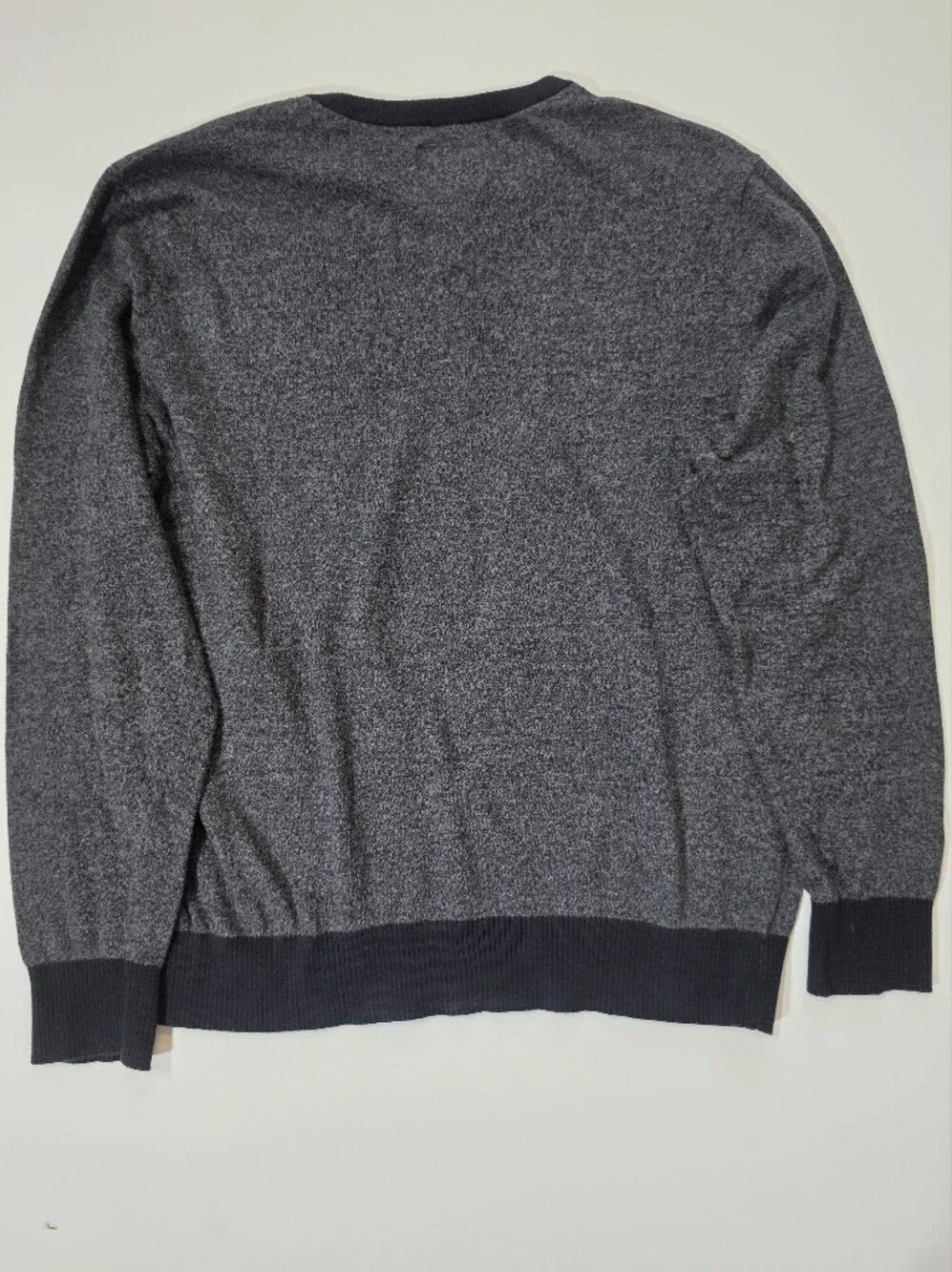 American Eagle Sweater Mens Large Grey Black Logo Classic Fit Fall Streetwear